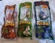 McDonalds Happy Meal Toys Tarzan sound straws 1999 all 3 NIP COMPLETE