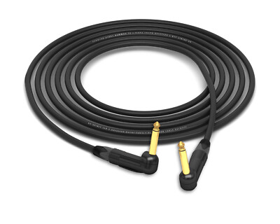 Sommer Spirit LLX Instrument Cable | Neutrik Gold 90° 1/4'' TS | Black 3.5 Feet