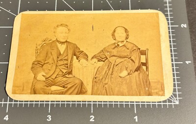 1860s Bellefonte PA Pennsylvania Man Woman J W MOORE STUDIO Antique CDV PHOTO