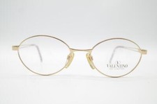 Vintage Valentino V450 Gold Oval Glasses Eyeglass Frame NOS