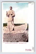 Postcard California Monterey CA Junipero Serra Monument Pre-1907 Unposted