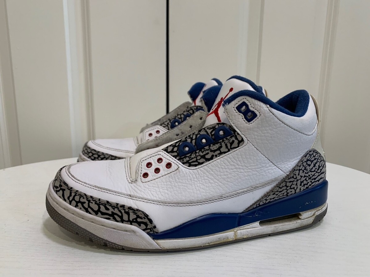 2011 Nike Air Jordan 3 III Retro True Blue Shoes Sneakers 136064