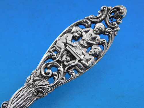 Labors of Cupid by Dominick and Haff Sterling Silver Asparagus Fork 9 3/4" - Picture 5 of 7