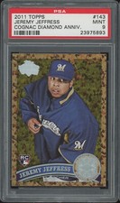 2011 Topps Cognac Diamond #143 Jeremy Jeffress PSA 9 (BB01)