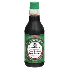 Kikkoman Less Sodium Soy Sauce 15 fl. oz Pack of 12 