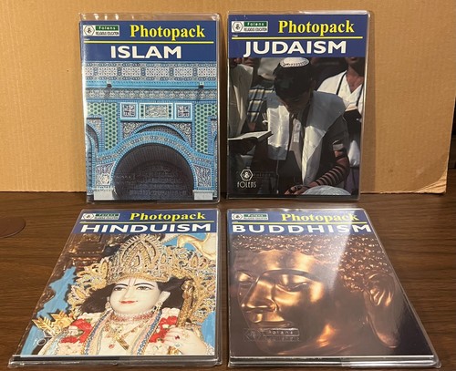 Folens Religious Ed Photopack-lot (4)-homeschooling-Judaism/Islam/Hindu/Buddhism - Picture 1 of 9