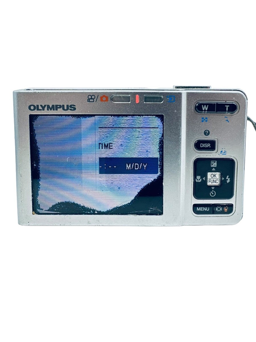 Olympus FE-360 Digital Point & Shoot Silver Camera 8.0 MP 3x Zoom