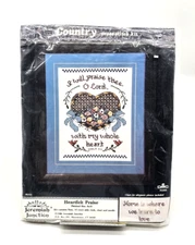 Jeremiah Junction Heartfelt Praise Country Counted Cross Stitch Kit JK511 NOS A9