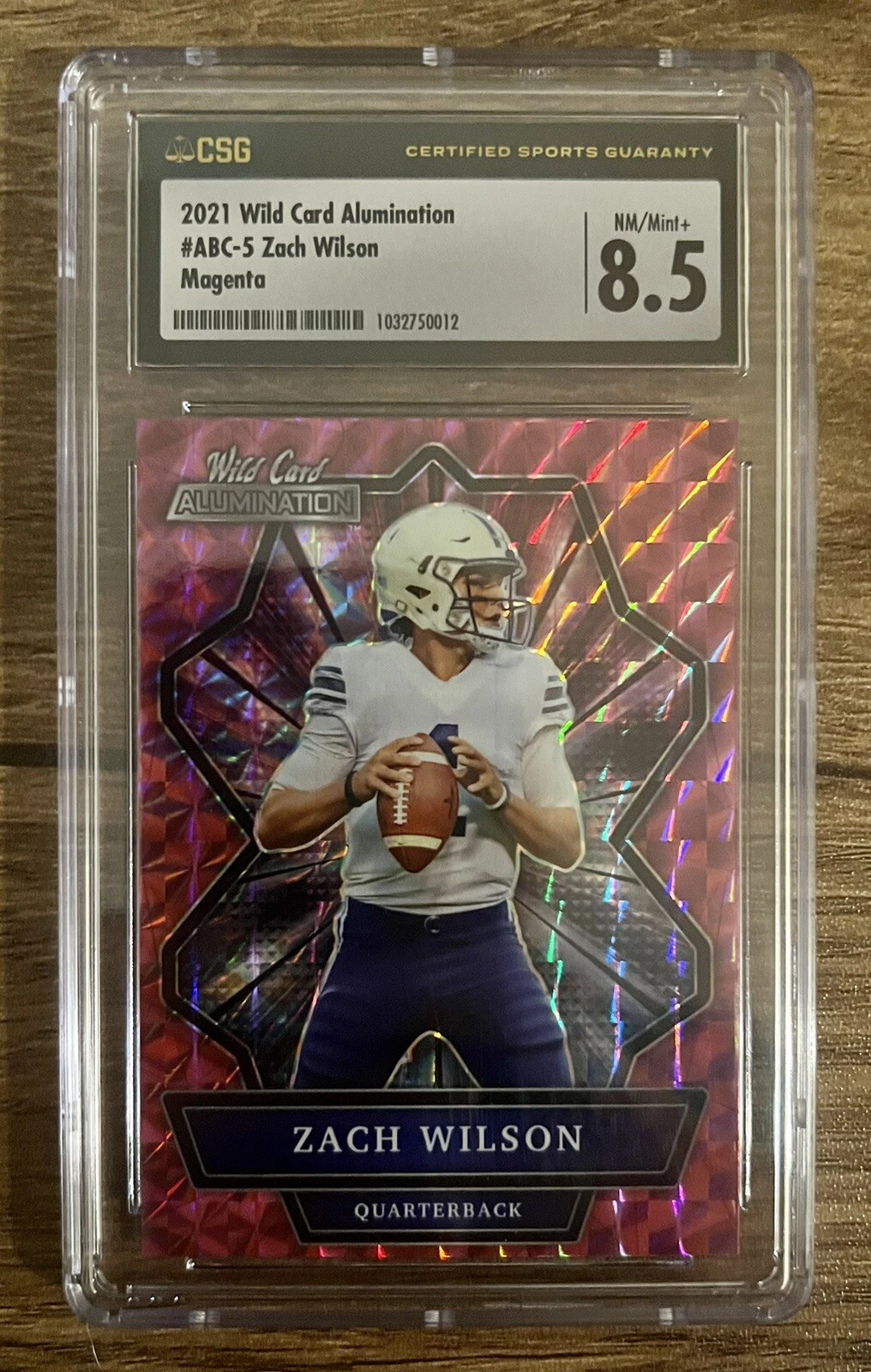Zach Wilson Wild Card Alumination #ABC5 Base