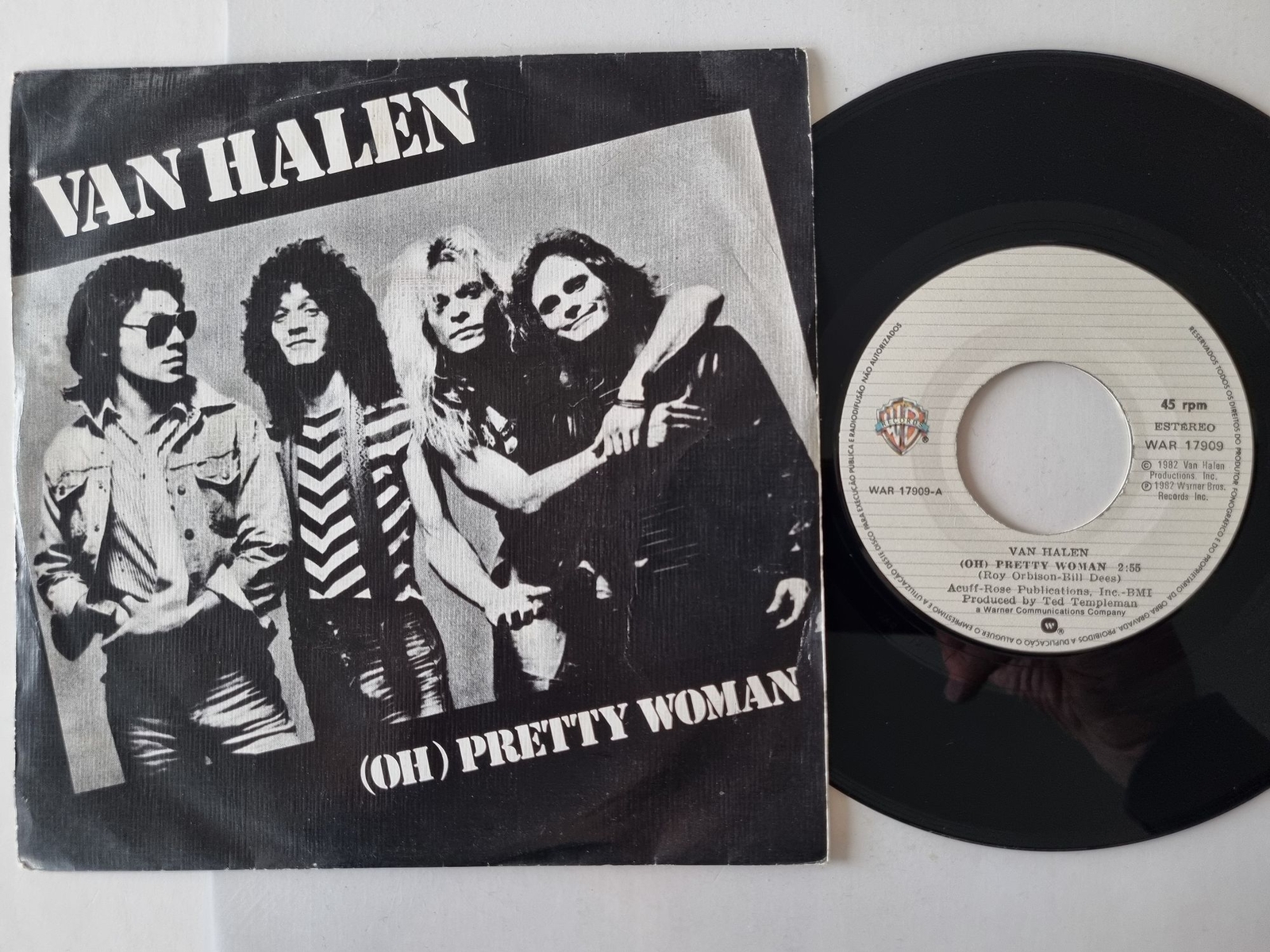 Van Halen - (Oh) Pretty woman/ Happy trails 7'' Vinyl PORTUGAL