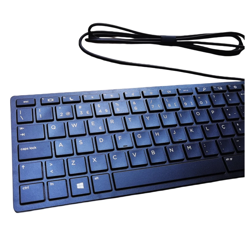 Portugal layout black USB wired keyboard for HP HSA-P010K - Image 3 of 4