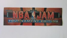 NBA Jam Tournament Edition Marquee Arcade Game Top Sign. Spedizione Gratuita