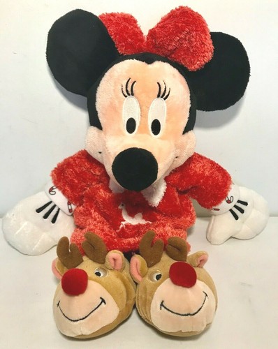 DISNEY STORE Minnie Mouse Plush Holiday 