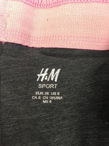 H&M Sport Women's Pink Active Shorts Size 6 - Picture 3 of 7