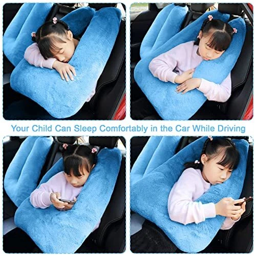 Kids Travel Pillow with Removable U-Shape Support for Comfortable Sleep