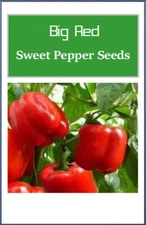 Big Red Sweet Pepper Seeds | Fresh NON-GMO Heirloom Pepper Seeds