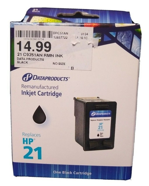 HP 21 Black Remanufactured Injet Cartridge by Data Products | eBay