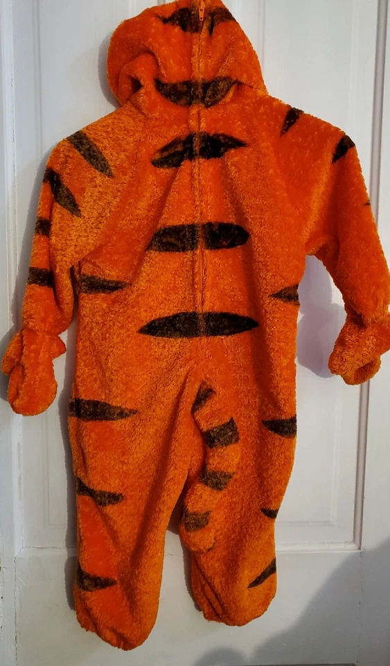 Тигр Disney Store костюм ребенка Хэллоуин искусственного меха талисман SZ XS 2T-3T VTG EUC - Изображение 3 из 3