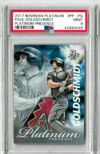 2017 Bowman Platinum Paul Goldschmidt Platinum Presence PSA 9