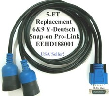 Heavy Duty 6 9 Deutsch Y Cable For The Snap-on Pro-link Iq Model Eehd188001
