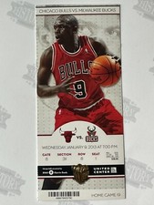 2013 Milwaukee Bucks at Chicago Bulls Ticket 1/9/13