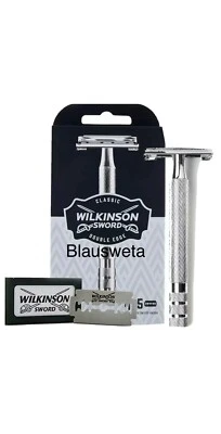 Wilkinson Sword Classic Vintage hochw. Rasierhobel 5 Doppelklingen Metallgriff - Bild 1 von 2