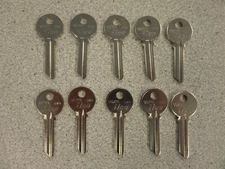 ILCO 998PA YALE 6 PIN SECTIONAL KEY BLANKS 10 PACK MIS STAMPED