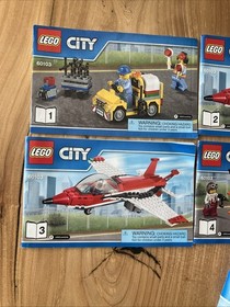 LEGO City 60103 Airport Air Show Booklets 1-5 Instruction Manuals Only!!