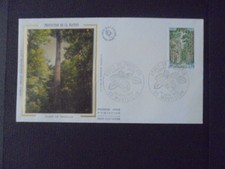 ENVELOPPE 1ER JOUR SOIE 1976 PROTECTION NATURE ET ENVIRONNEMENT (t 1886 )
