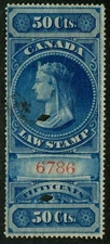 Canada Revenue FSC4 Used Supreme Court Stamp