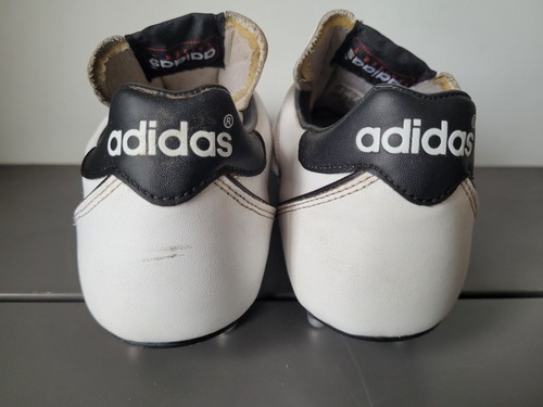 Chaussures de football homme Adidas Kaiser 5 clous à vis en cuir blanc UK 8 - Photo 5/20