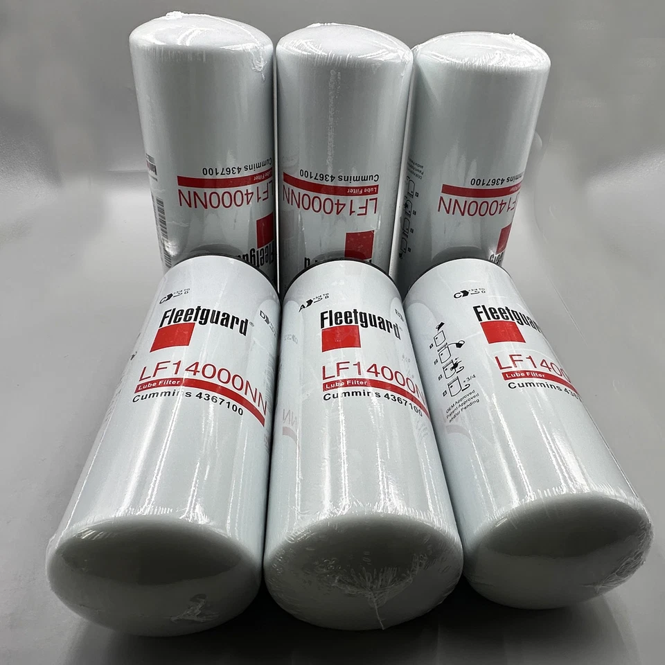 6 Pack Fleetguard LF14000NN Oil Filter Cummins ISX 4367100 Genuine FAST Shipping - Image 2 of 4