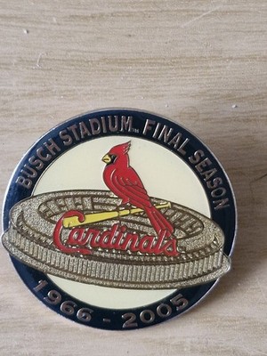 St Louis Cardinals Busch Stadium Final Season Pin 1966-2005 Baseball. Oldtimer 05