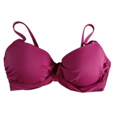 Shade Shore Swimwear Womens 38D Pink Bikini Top Underwire Padded Swimsuit NWOT