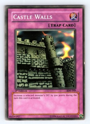 Yugioh Castle Walls SDK-049 1st Edition Common - VLP-NM  