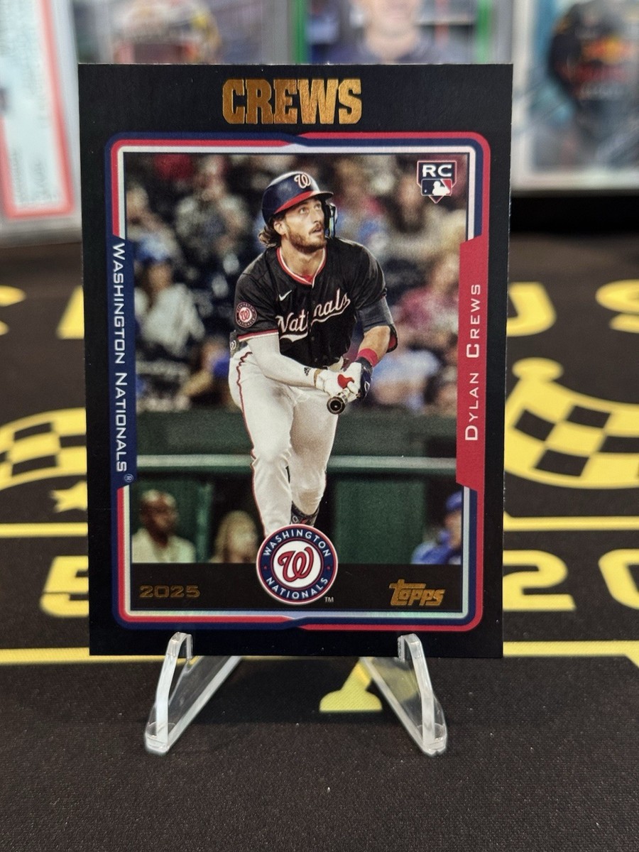 2025 Topps Archives Dylan Crews Black Foil RC #300 Washington