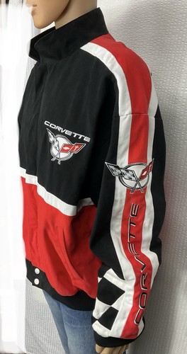 giacca bomber vintage Racing Champions CORVETTE Racing Pit uomo XL - Foto 17 di 24