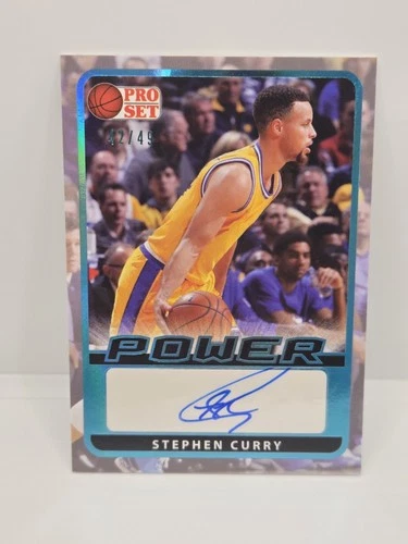 2022 Leaf Pro Set Power STEPHEN CURRY Autograph Platinum /49 Auto