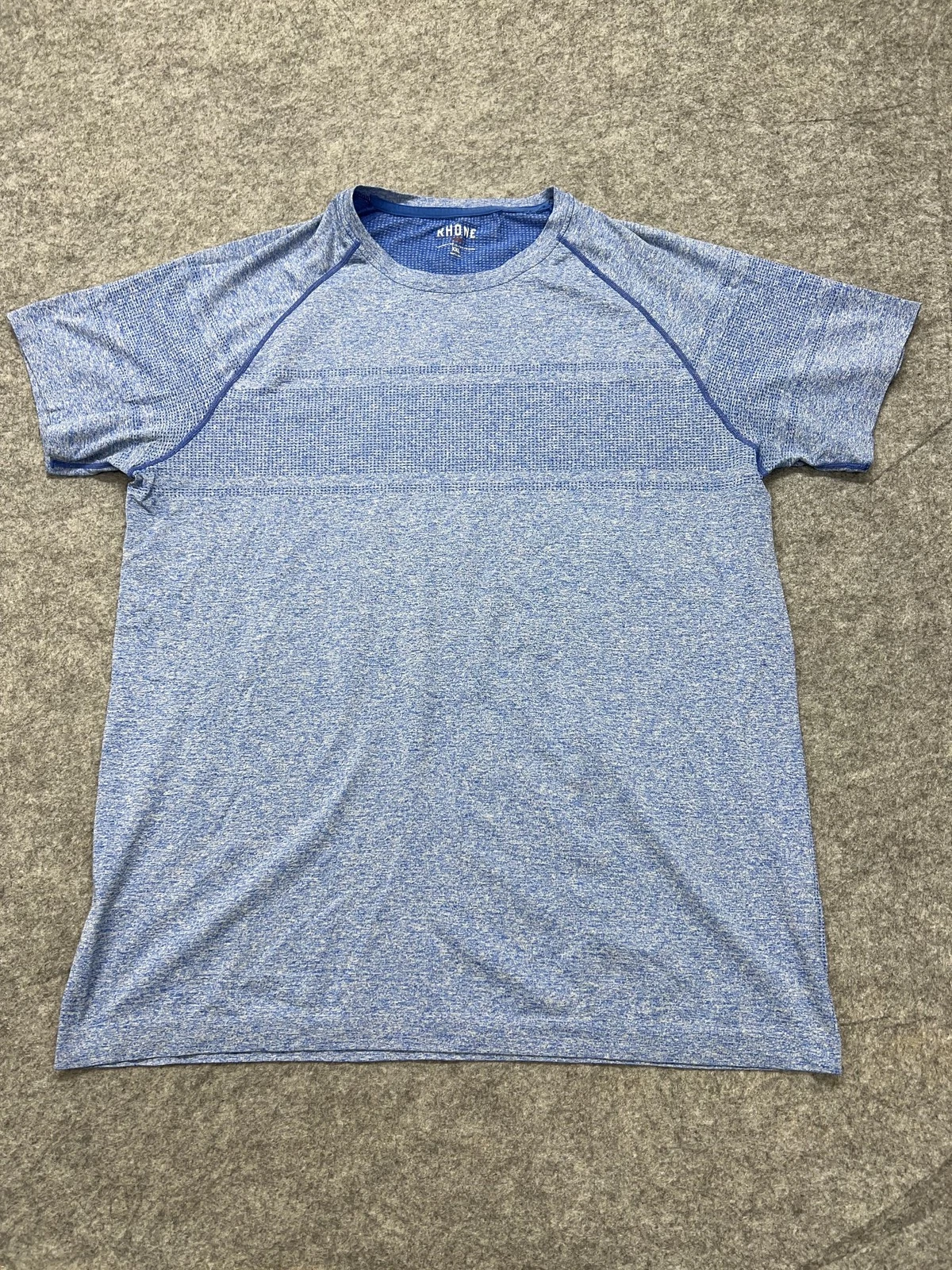 Rhone Shirt Mens 2XL Blue Short Sleeve Athletic Performance Celliant Nilit Top