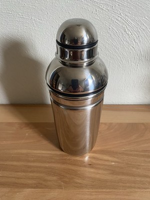 Vintage 8'' Oneida Stainless Steel MCM style Cocktail Shaker Martini Drink Mixer 