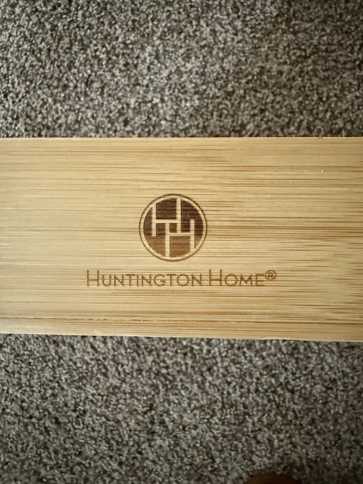 Organizador de especias de bambú de madera usado en cajón por poco tiempo Foto 2 de 4