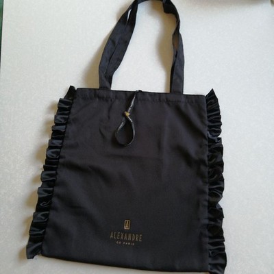 Alexandre De Paris Black Ribbon Ruffles Bag, Rare Item