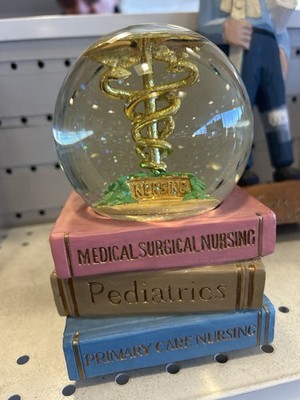 The Music Box Co. Nursing Medical Pediatric Snowglobe Plays Spoonful Of Medicine