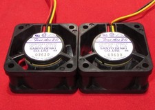 2Pcs Sanyo Denki 40mm 109P0412H601 Cooling Fan Fine Ace 20 DC12V 0.11A