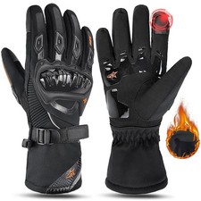 Winter Motorcycle Gloves Cold Weather Waterproof Windproof Thermal Riding Gloves