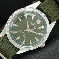 RARE ROAMER SWISS HAND WINDING DRESS GREEN DIAL WATCH REFURBISHED a444901-1