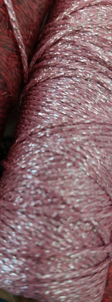 Lot Of 10 Cons Solid Metallic Embroidery Light Pink Threads 55 Yd 11 Ply New - Image 4 of 4