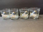 VTG. Anchor Hocking Goose Duck Tumblers Drinking Glasses Farm Cottage Set of 4