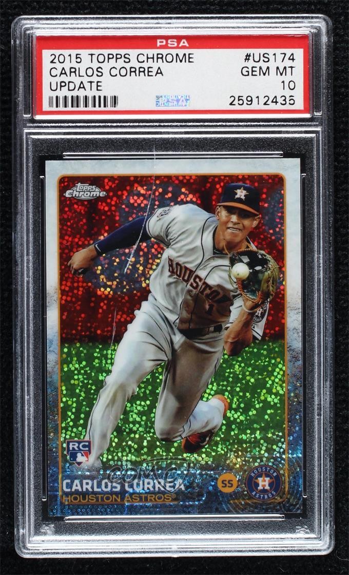 2015 Topps Chrome Update Mega Box Carlos Correa #US174 PSA 10 GEM MT 6yz