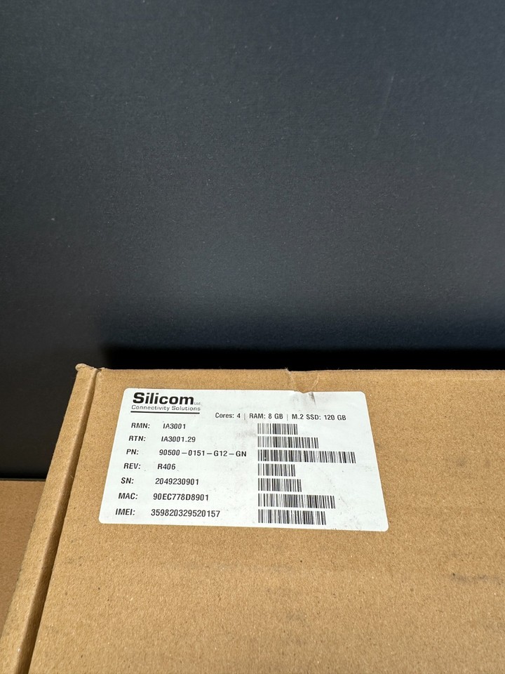 Granite Flexedge IA3001 Silicom Connectivity Solutions Ram 8GB 120GB ...